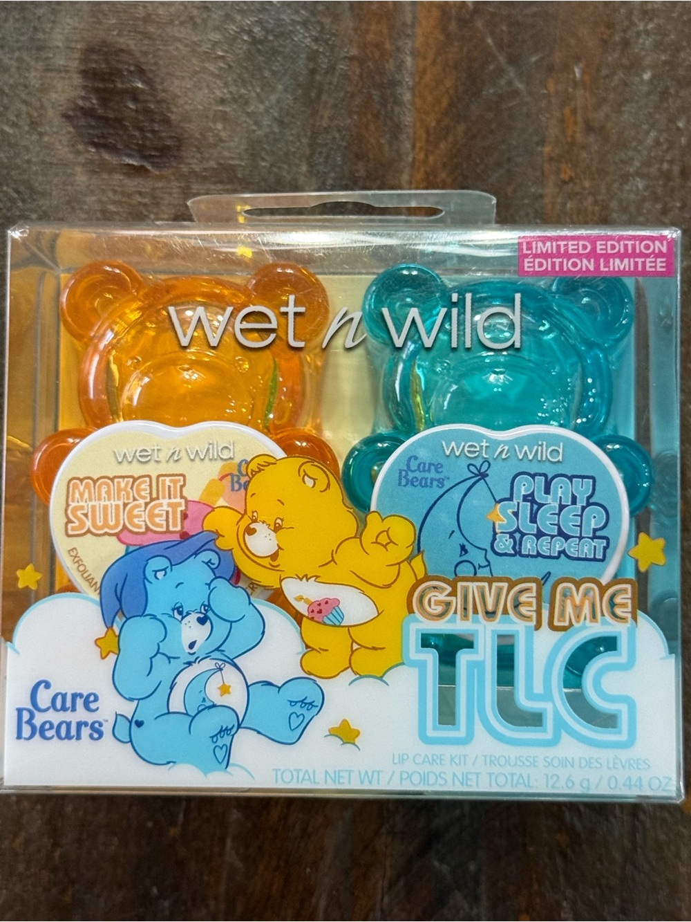wet n wild x Care Bears Give Me TLC Lip Scrub Mask Kit Limited Edition NIB